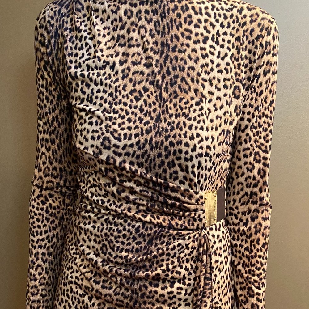 Michael Kors Leopard Print Dress Size S NWT